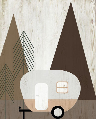 Adventure Travel II Black Ornate Wood Framed Art Print with Double Matting by Quach, Anna