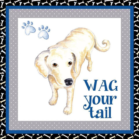 A Dogs Life IV Black Ornate Wood Framed Art Print with Double Matting by Metz, Andi