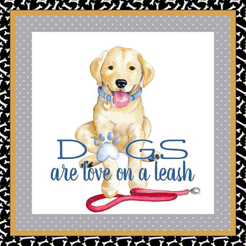 A Dogs Life I Black Modern Wood Framed Art Print by Metz, Andi