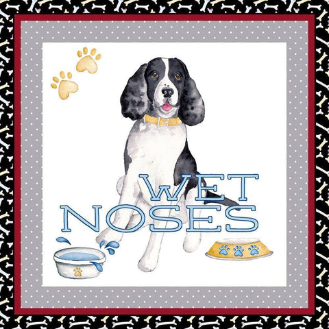 A Dogs Life II Black Modern Wood Framed Art Print with Double Matting by Metz, Andi