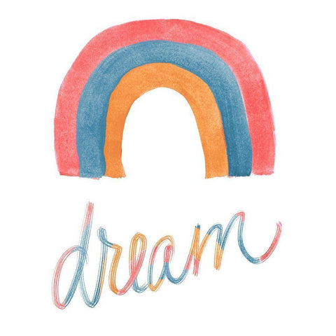 Rainbow Dream Black Modern Wood Framed Art Print with Double Matting by Navas, Emily