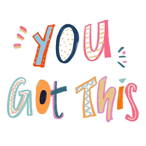 You Got This Gold Ornate Wood Framed Art Print with Double Matting by Navas, Emily