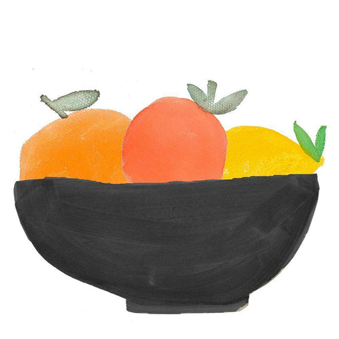 Fruit Bowl II Gold Ornate Wood Framed Art Print with Double Matting by Navas, Emily