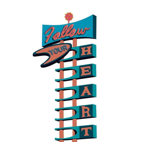 Inspirational Signs I Gold Ornate Wood Framed Art Print with Double Matting by Bucheli, Jen