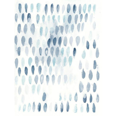 Spots Pattern White Modern Wood Framed Art Print by Pinto, Patricia