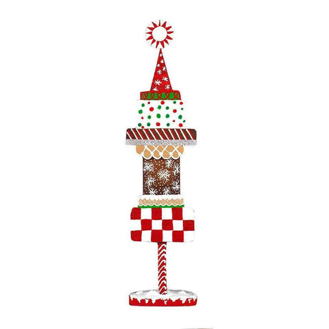 Christmas Cake Topper II Black Modern Wood Framed Art Print by Ritter, Gina