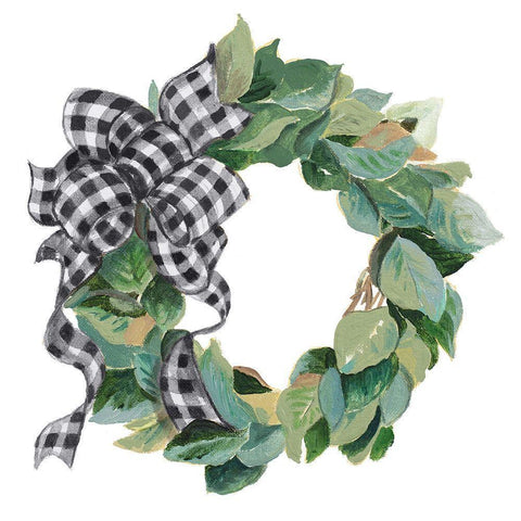 Farmhouse Christmas Black Modern Wood Framed Art Print with Double Matting by Pinto, Patricia