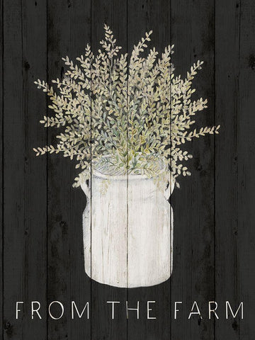 From The Farm Black Ornate Wood Framed Art Print with Double Matting by Gaynor, Janice