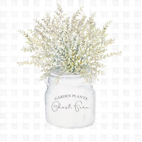 Garden Plants I White Modern Wood Framed Art Print by Gaynor, Janice