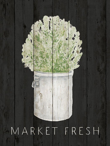 Market Fresh White Modern Wood Framed Art Print with Double Matting by Gaynor, Janice