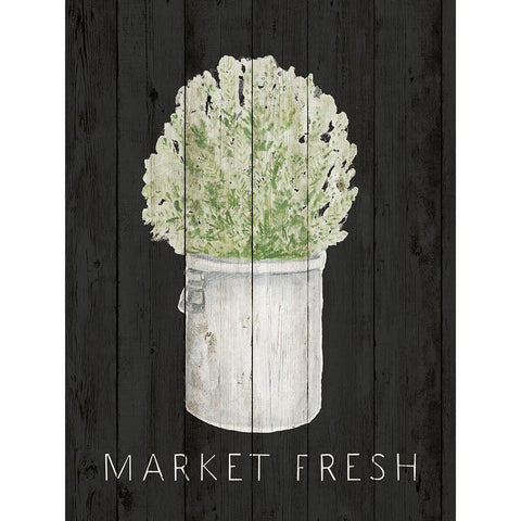 Market Fresh Black Modern Wood Framed Art Print by Gaynor, Janice