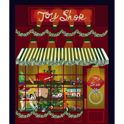 Toy Shop Black Modern Wood Framed Art Print by Bucheli, Jen