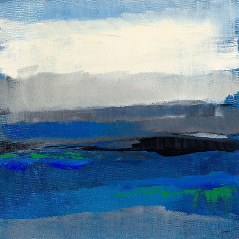 Contemplative Space Black Modern Wood Framed Art Print with Double Matting by Loreth, Lanie