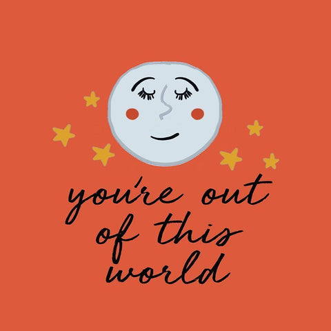 Youre Out Of This World White Modern Wood Framed Art Print by Del Sol, Ani