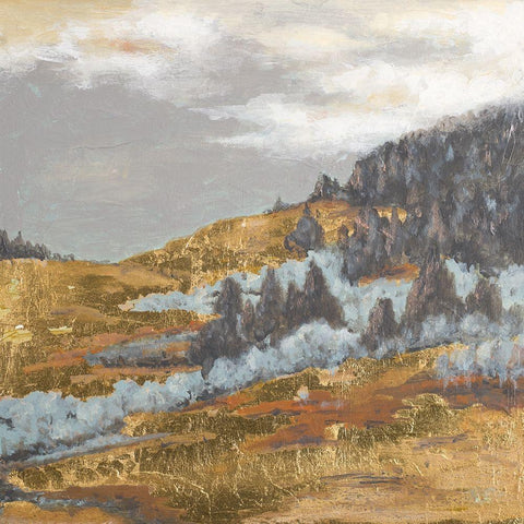 Arizona Hills White Modern Wood Framed Art Print with Double Matting by Pinto, Patricia