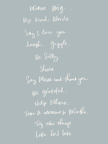 Dream Big White Modern Wood Framed Art Print with Double Matting by SD Graphics Studio