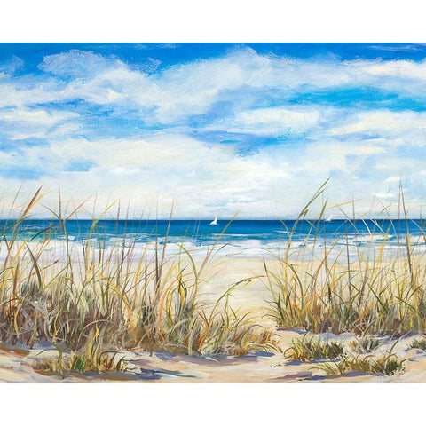 Gentle Breeze Black Modern Wood Framed Art Print by DeRice, Julie