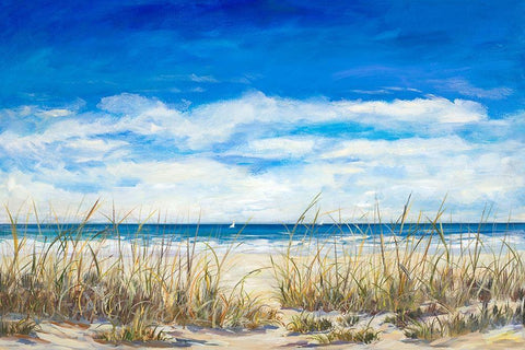 Gentle Breeze Black Ornate Wood Framed Art Print with Double Matting by DeRice, Julie