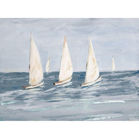 Sailing Calm Waters  II Gold Ornate Wood Framed Art Print with Double Matting by DeRice, Julie