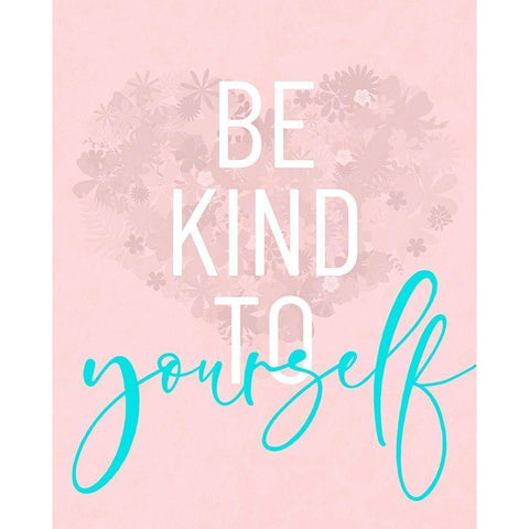 Be Kind To Yourself Gold Ornate Wood Framed Art Print with Double Matting by Quach, Anna