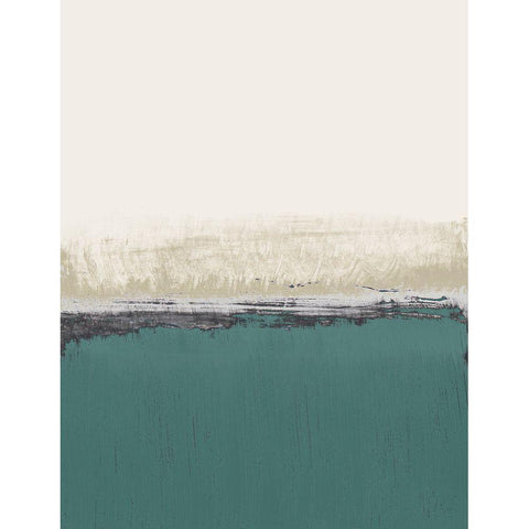 Teal Forever And A Day II Black Modern Wood Framed Art Print with Double Matting by Loreth, Lanie