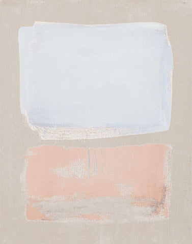 Blush As Big As Life I White Modern Wood Framed Art Print with Double Matting by Loreth, Lanie