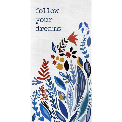 Follow you Dreams White Modern Wood Framed Art Print by Del Sol, Ani