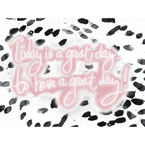 Great Day White Modern Wood Framed Art Print by Bryant, Susan