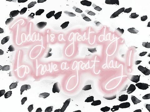 Great Day White Modern Wood Framed Art Print with Double Matting by Bryant, Susan