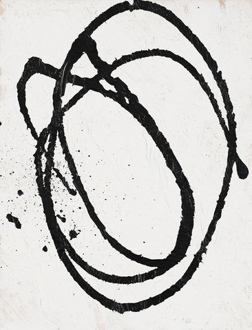 Going In Circles On White I White Modern Wood Framed Art Print with Double Matting by Bryant, Susan