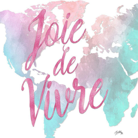 Joie de Vivre White Modern Wood Framed Art Print by Medley, Elizabeth