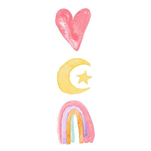 Rainbow Magic II White Modern Wood Framed Art Print by James, Nola