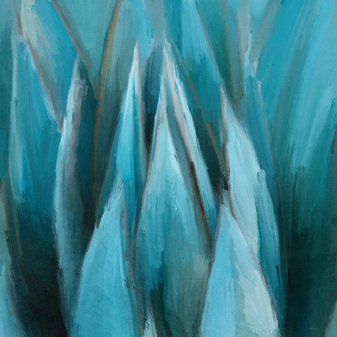 Aloe Moon Black Modern Wood Framed Art Print by Meneely, Dan