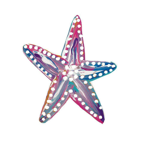 Dotted Starfish I Gold Ornate Wood Framed Art Print with Double Matting by Ritter, Gina