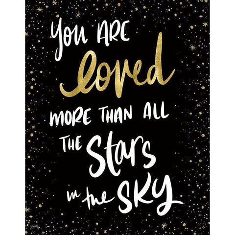 More Than All The Stars Gold Ornate Wood Framed Art Print with Double Matting by Medley, Elizabeth