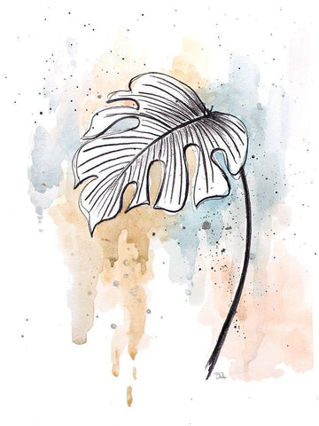 Soft Nature II White Modern Wood Framed Art Print with Double Matting by Pinto, Patricia