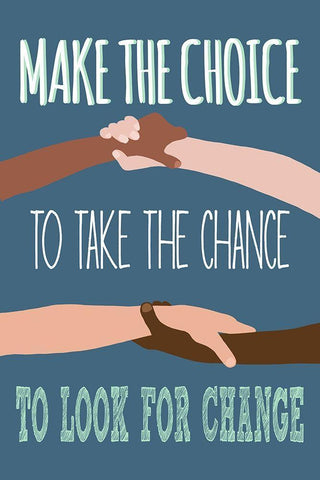 Make The Choice To Look For Change Black Ornate Wood Framed Art Print with Double Matting by Bucheli, Jen