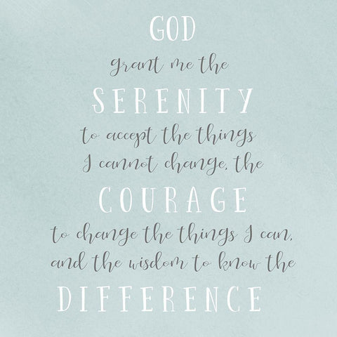 Serenity Prayer Black Modern Wood Framed Art Print by SD Graphics Studio