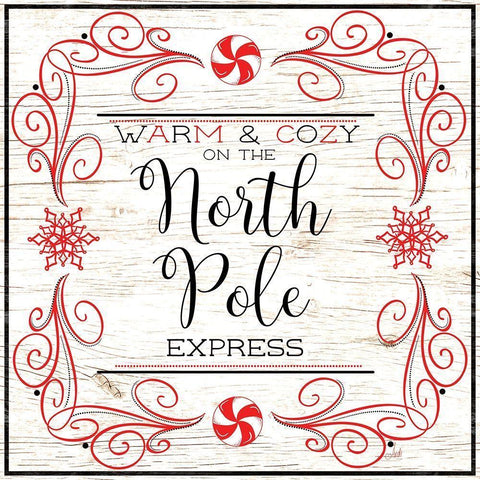 North Peppermint Pole I White Modern Wood Framed Art Print with Double Matting by Metz, Andi