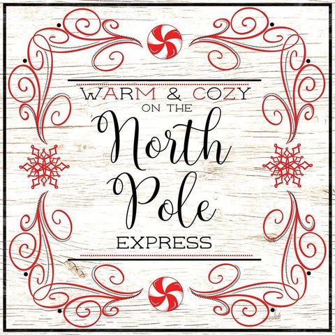 North Peppermint Pole I White Modern Wood Framed Art Print by Metz, Andi