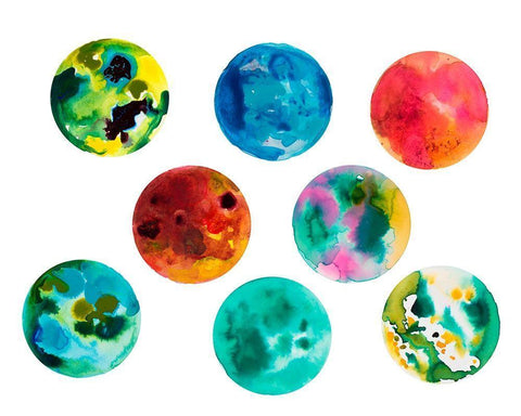 Stunning Universe I Black Ornate Wood Framed Art Print with Double Matting by Loreth, Lanie