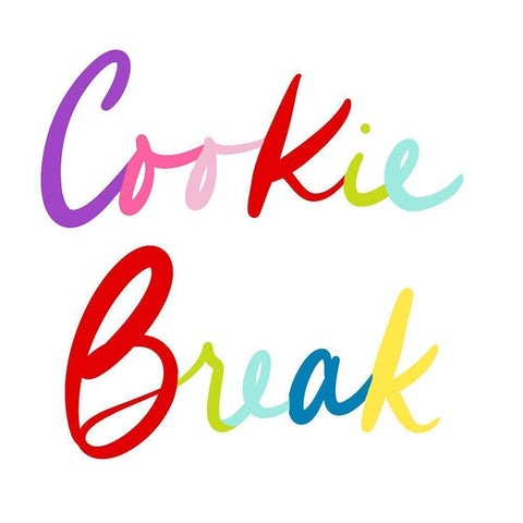 Cookie Break Black Modern Wood Framed Art Print with Double Matting by SD Graphics Studio