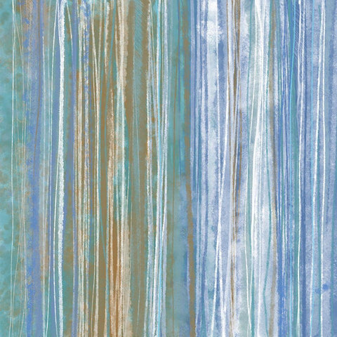 Donegal Abstract II White Modern Wood Framed Art Print by Meneely, Dan