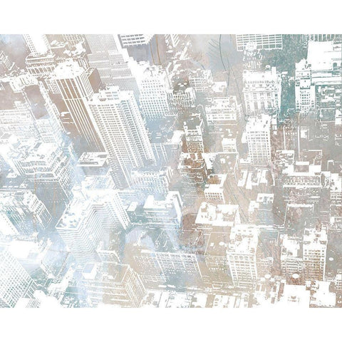 Empire View I (horizontal) Black Modern Wood Framed Art Print with Double Matting by Meneely, Dan