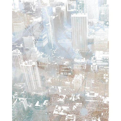Empire View II  (vertical) Gold Ornate Wood Framed Art Print with Double Matting by Meneely, Dan