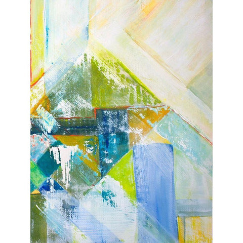 Summerview Abstract II Black Modern Wood Framed Art Print by Diannart