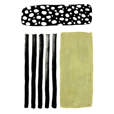 Green Jungle Time Gold Ornate Wood Framed Art Print with Double Matting by Pinto, Patricia
