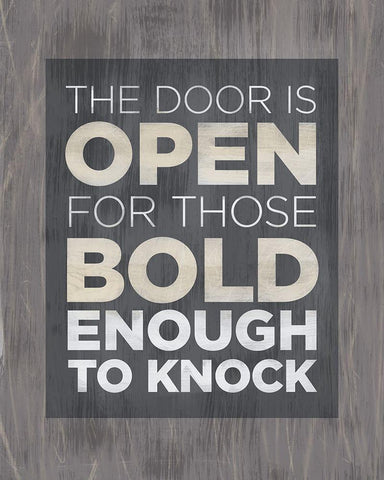 The Door Is Open Black Ornate Wood Framed Art Print with Double Matting by Meneely, Dan