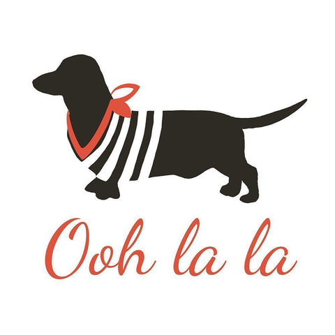 Ooh La La Black Modern Wood Framed Art Print by Navas, Emily