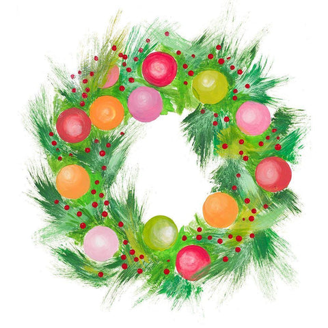 BoHoHo Wreath Black Ornate Wood Framed Art Print with Double Matting by Pinto, Patricia